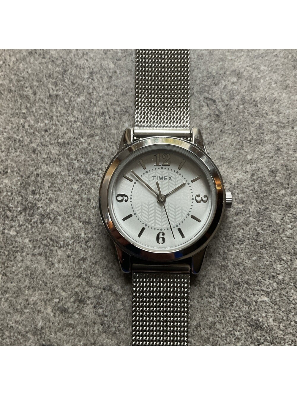 Timex Womens Watch 26mm Silver Tone Case And Mesh Stainless Steel Band BCF